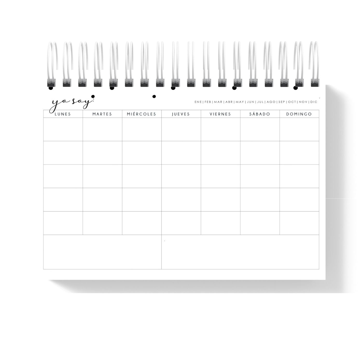 Organizador Semanal Believe, Dream, Manifest