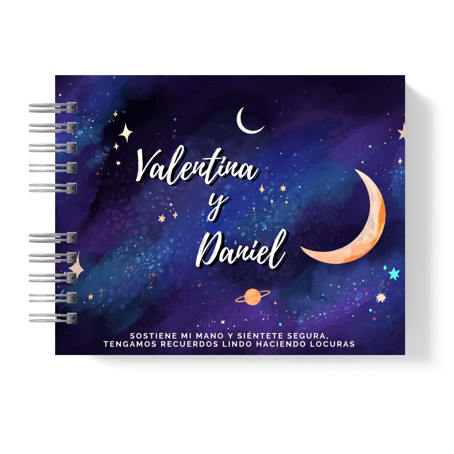 Libro de recuerdo para parejas - Moon and Stars