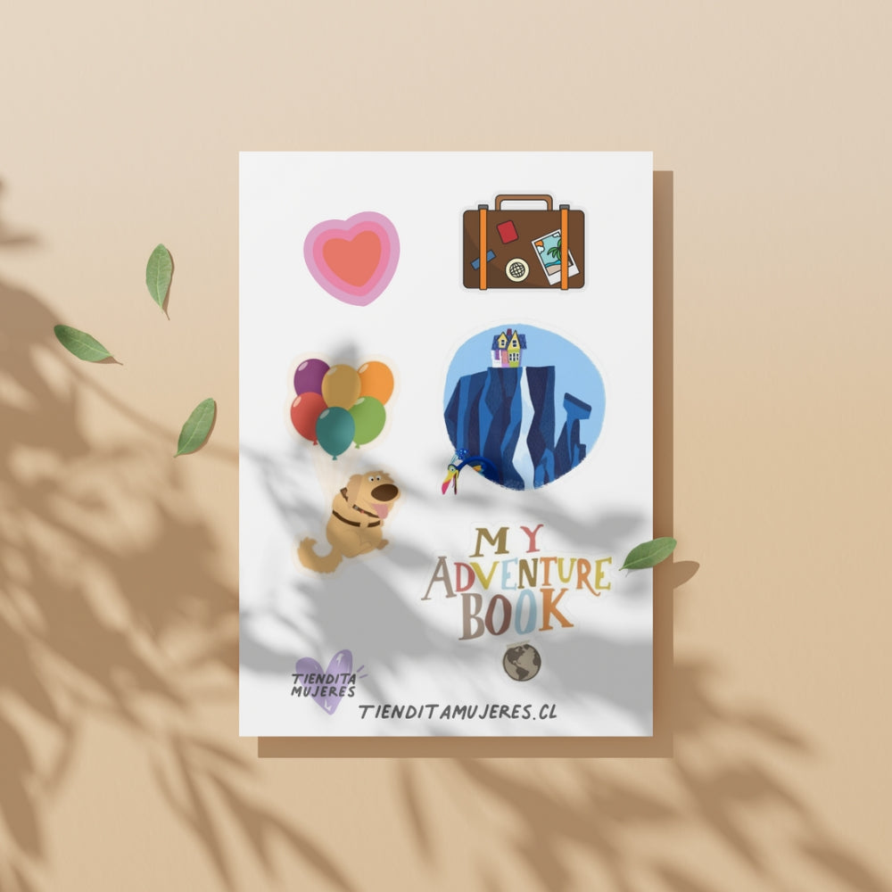 Lámina de Sticker Nuestra aventura globos
