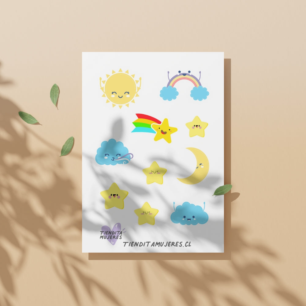 Lámina de Sticker baby shower amor