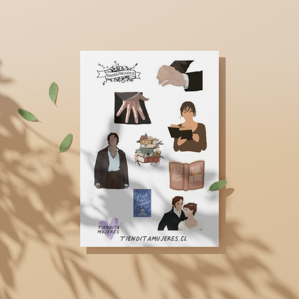 Lámina de Sticker orgullo y prejuicio