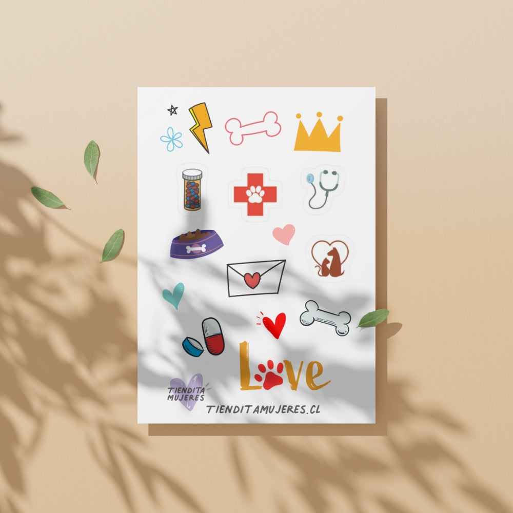 Lámina de Sticker pets