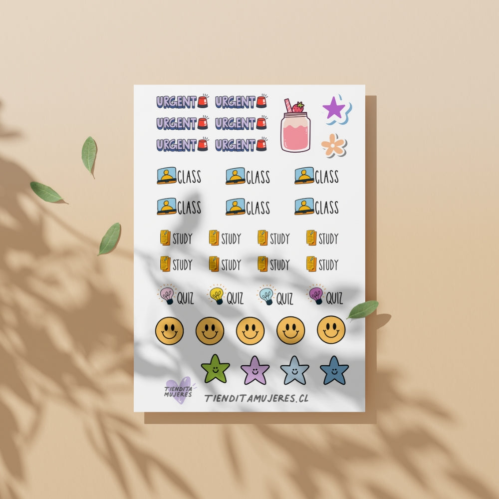 Lámina de Sticker planner