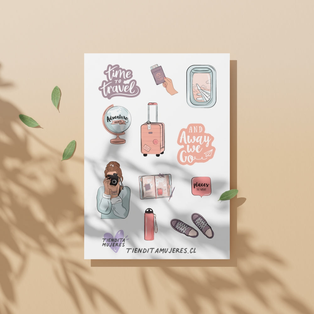Lámina de Sticker women travel