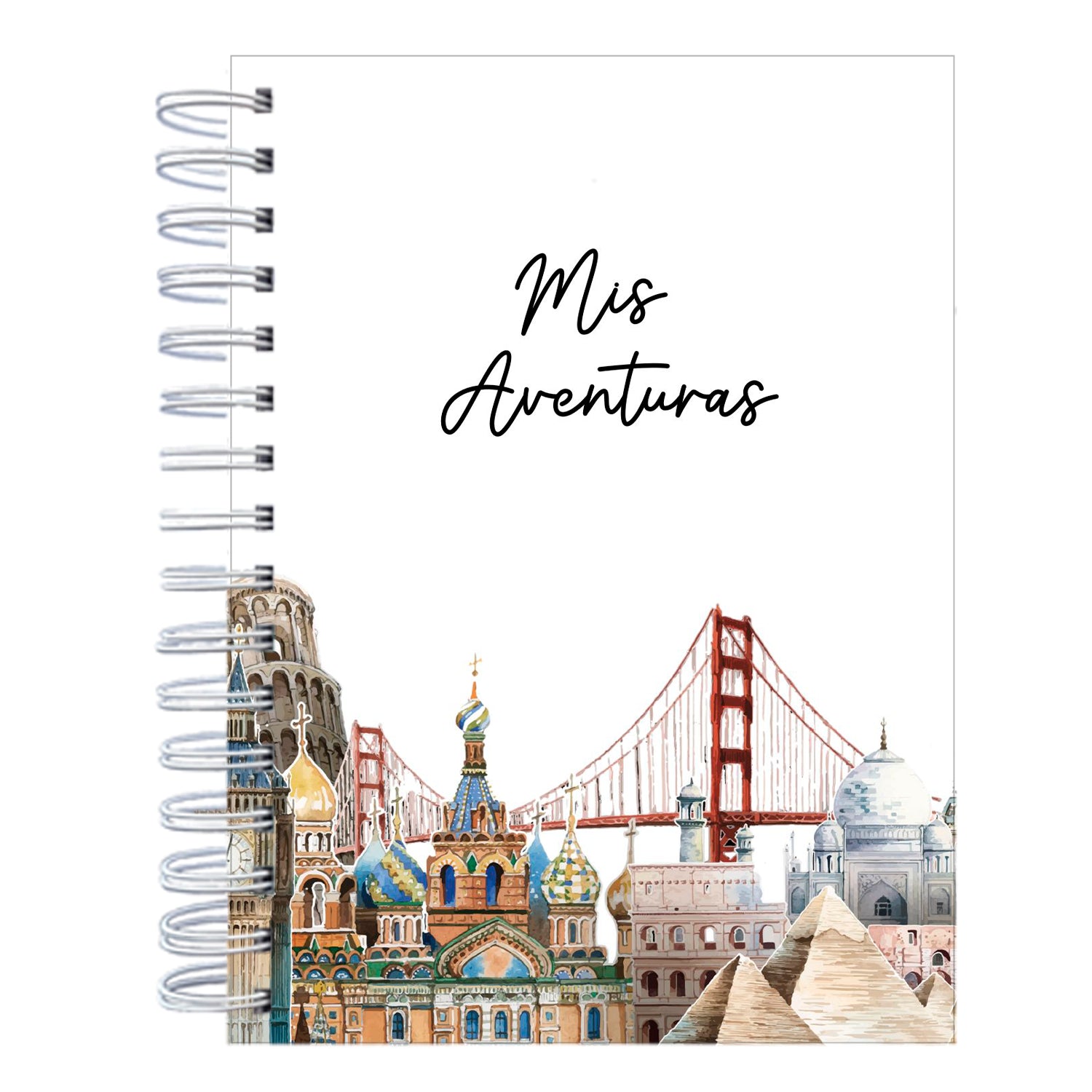 Cuaderno de mis viajes white