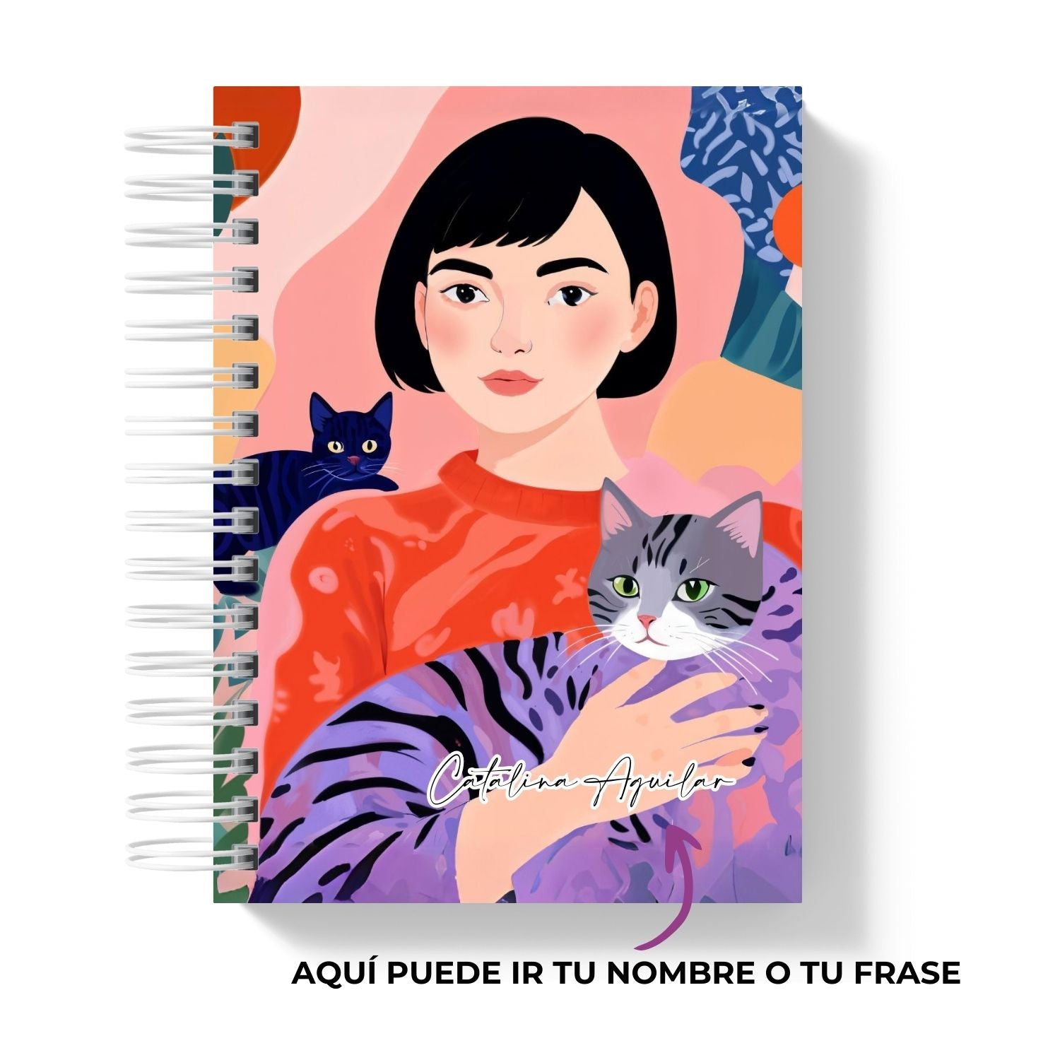 Cuaderno Planificador Cat Lady Charm