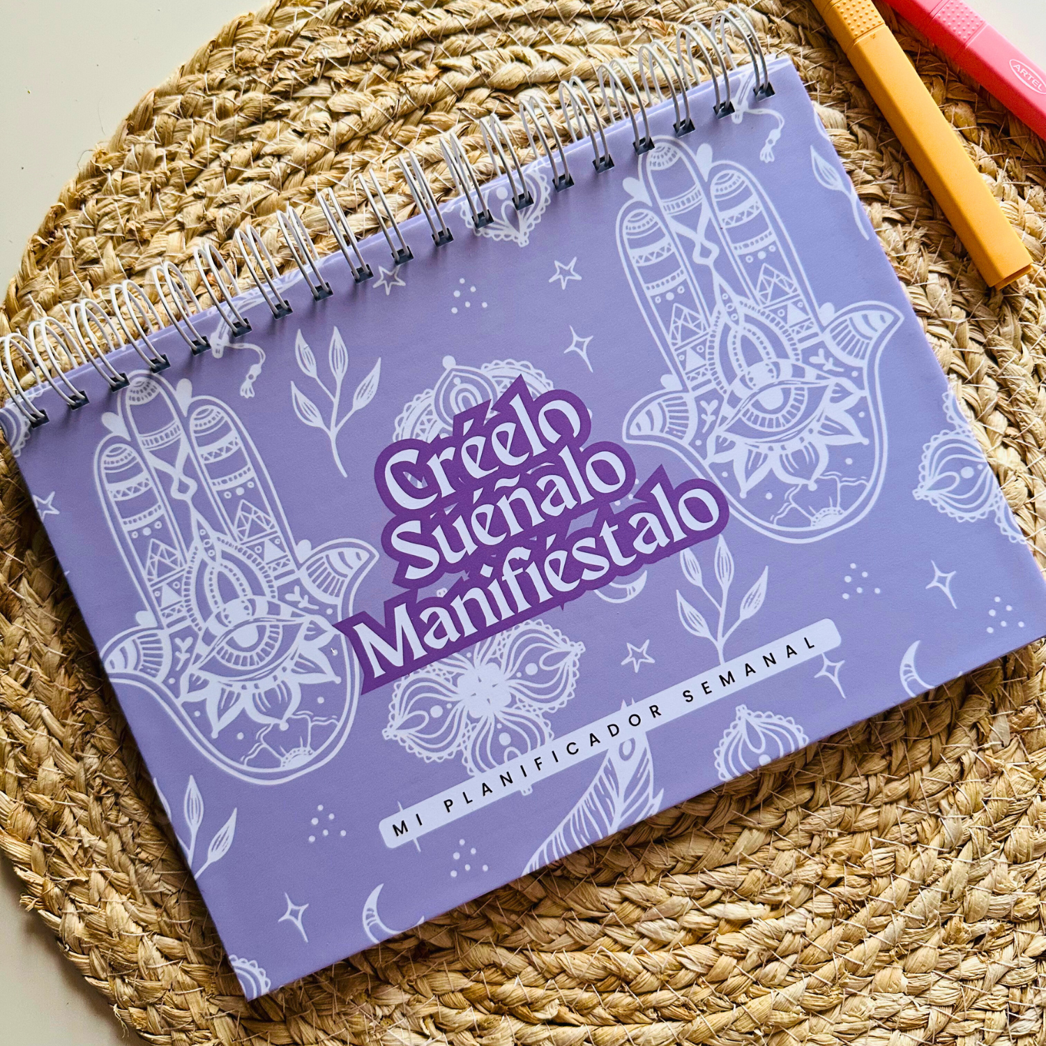 Organizador Semanal 25 x 18 cm – Edición créelo, suéñalo y manifiéstalo lila