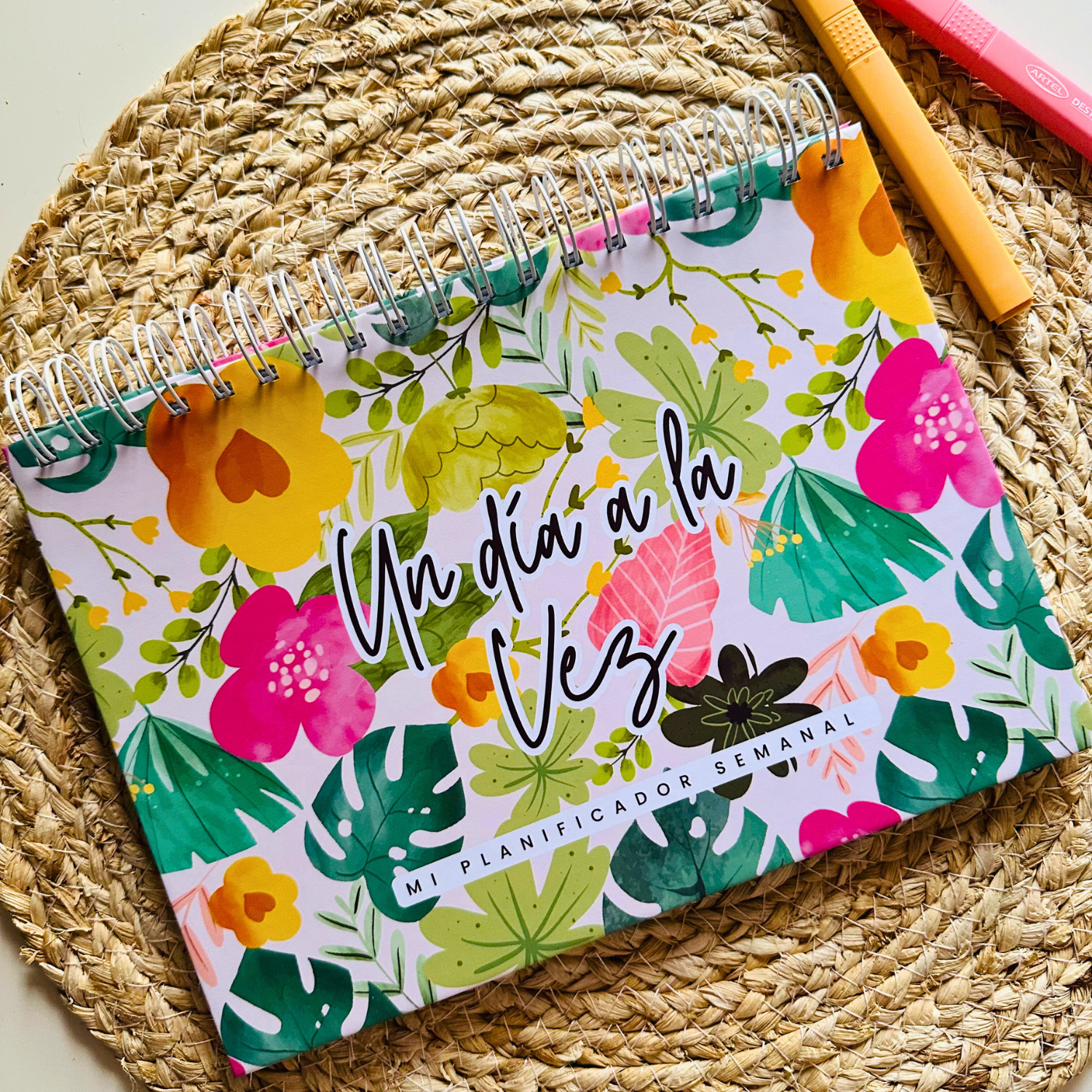 Organizador Semanal 25 x 18 cm – Edición Un día a la vez flores