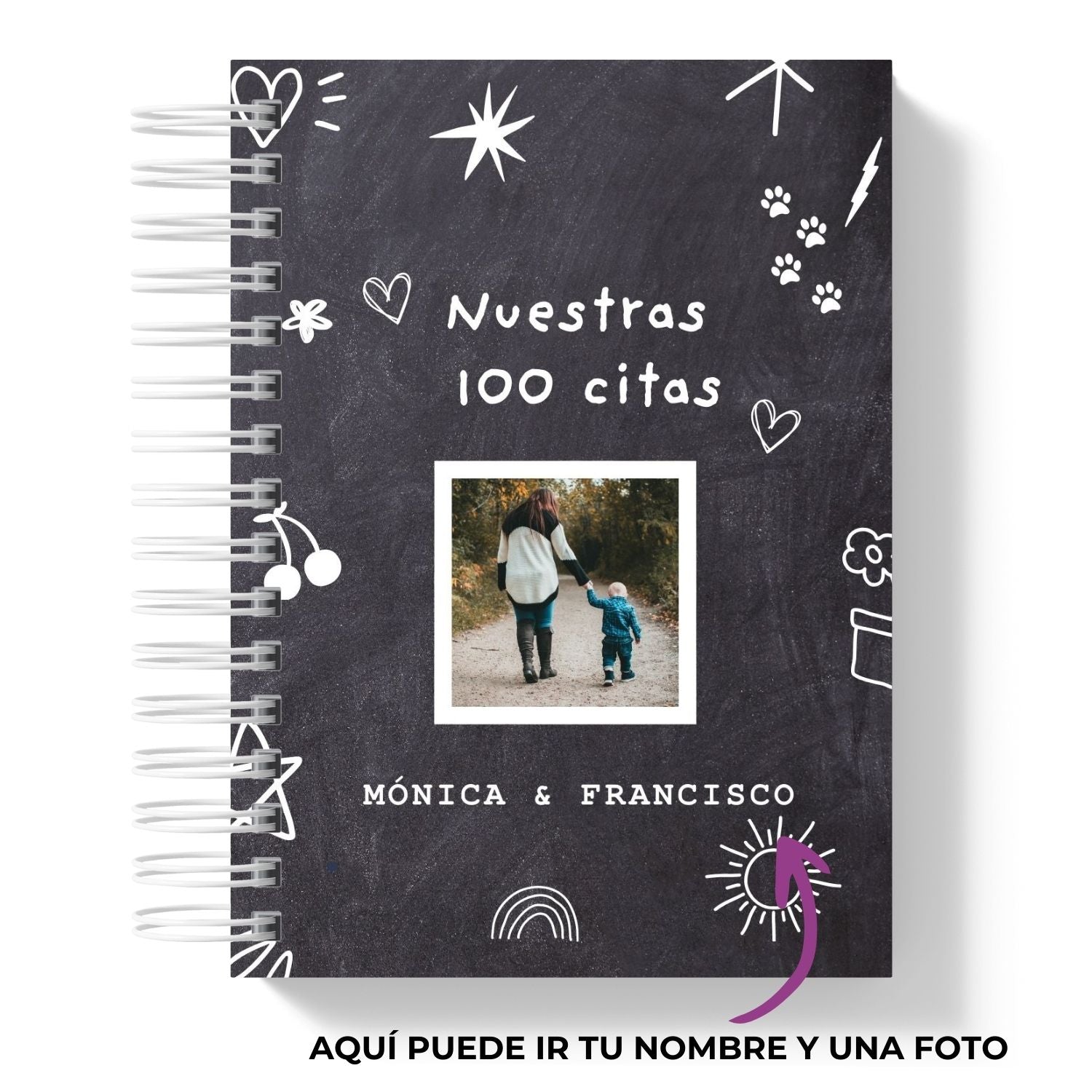 Libro 100 citas con mi hij@ Black