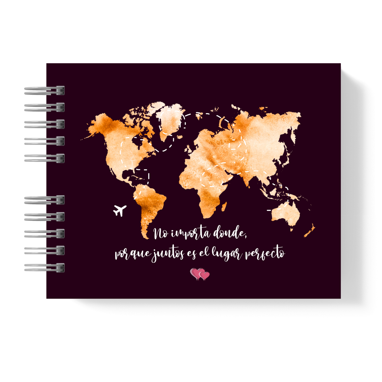 Libro de recuerdo para Viajes - map world