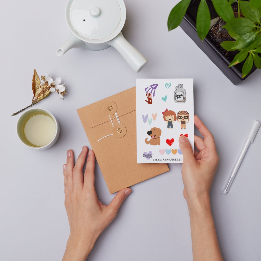 Lámina de Sticker Nuestra aventura pareja