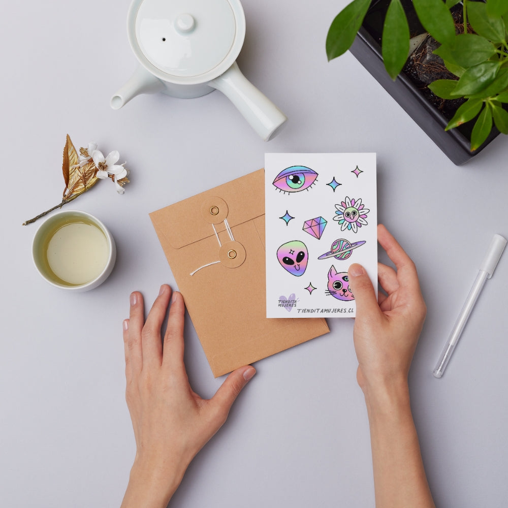 Lámina de Sticker Aesthetic