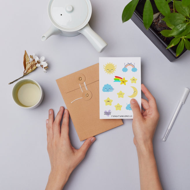 Lámina de Sticker baby shower amor