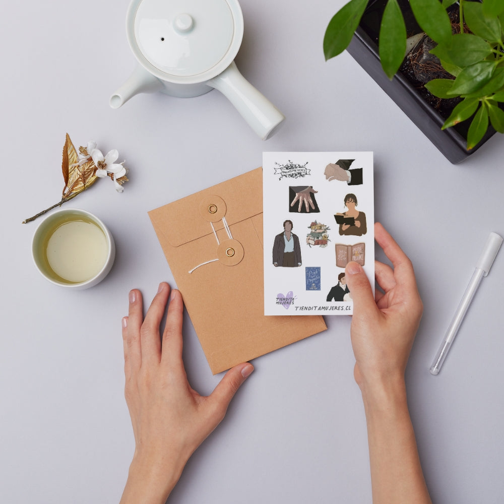 Lámina de Sticker orgullo y prejuicio