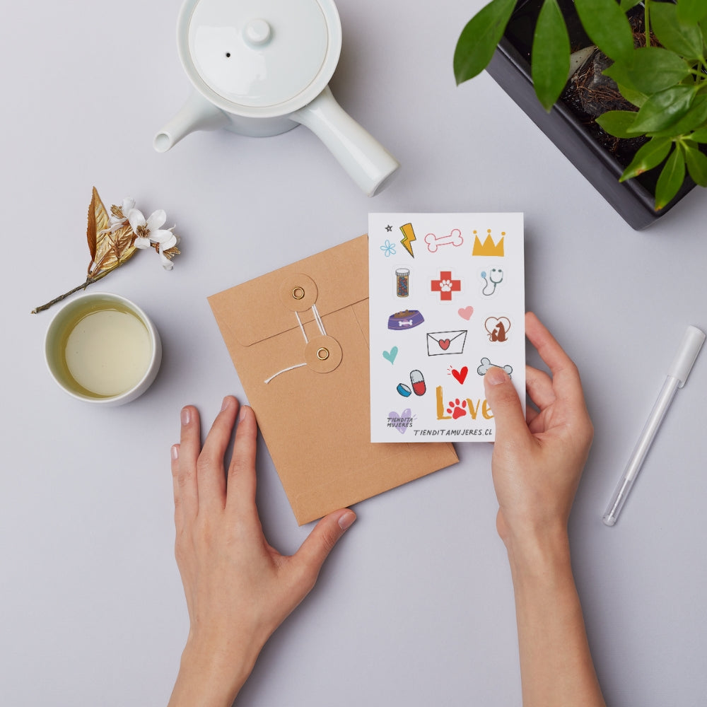 Lámina de Sticker pets