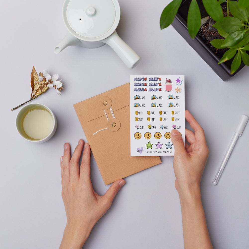 Lámina de Sticker planner