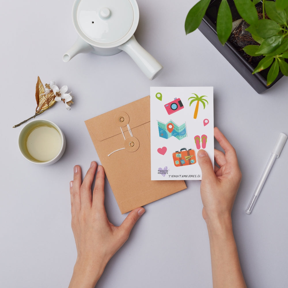 Lámina de Sticker viaje