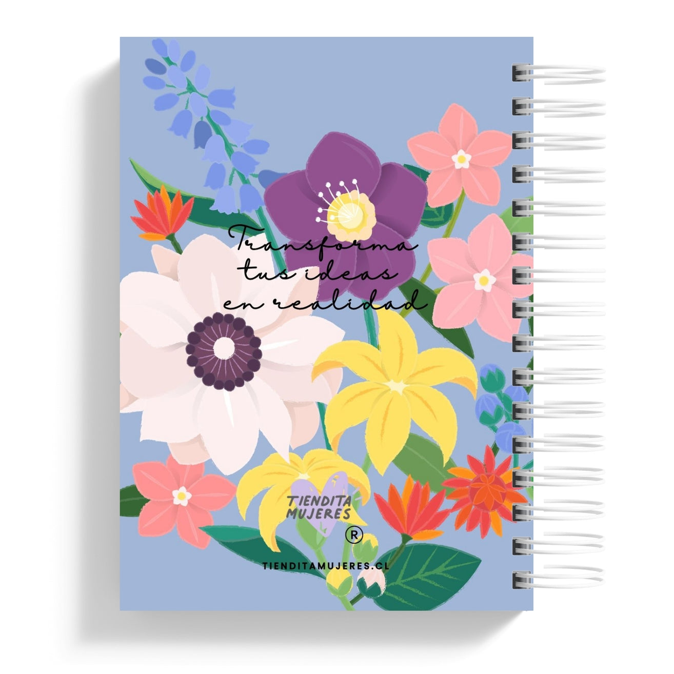 Planner 2026 Sueña, Organiza y Actúa Blue Blooms