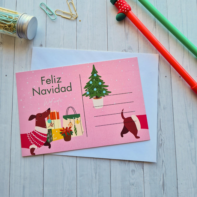 Postal Navideña Salchi