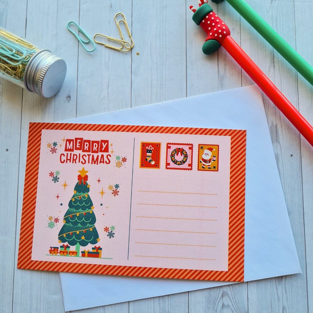 Postal Navideña arbolito