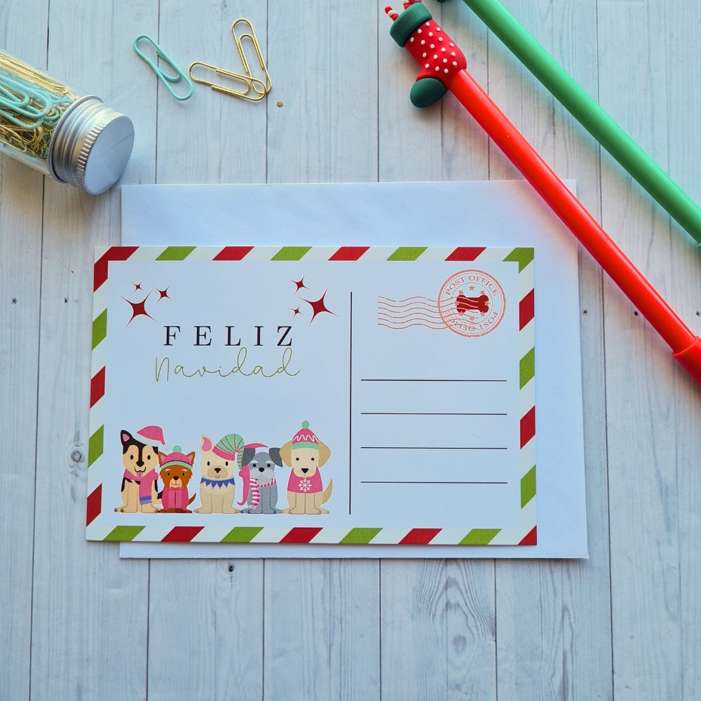 Postal Navideña Dog