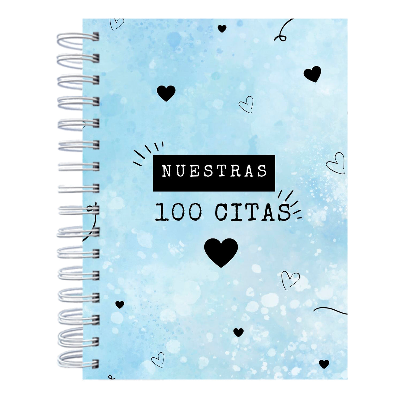 Álbum 100 Citas Juntos Edición 2025 - blue hearts
