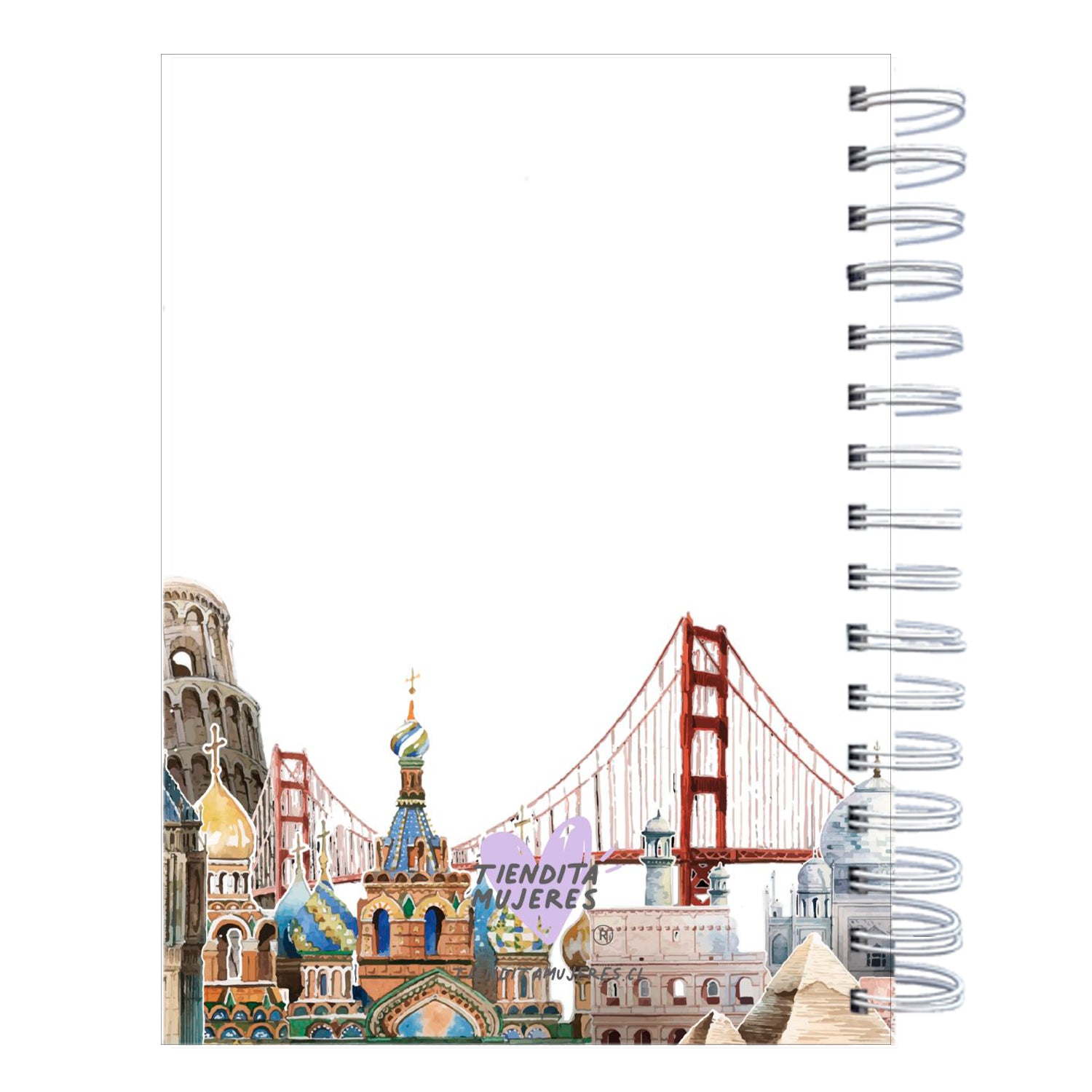 Cuaderno de mis viajes white