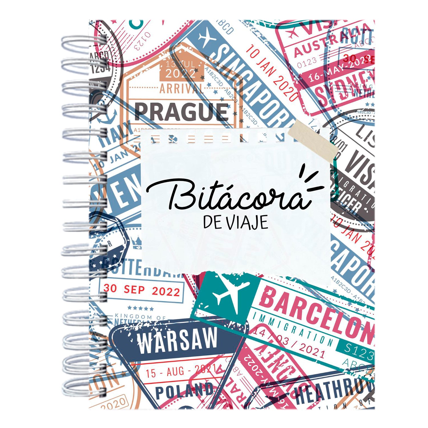 Cuaderno de mis viajes postal