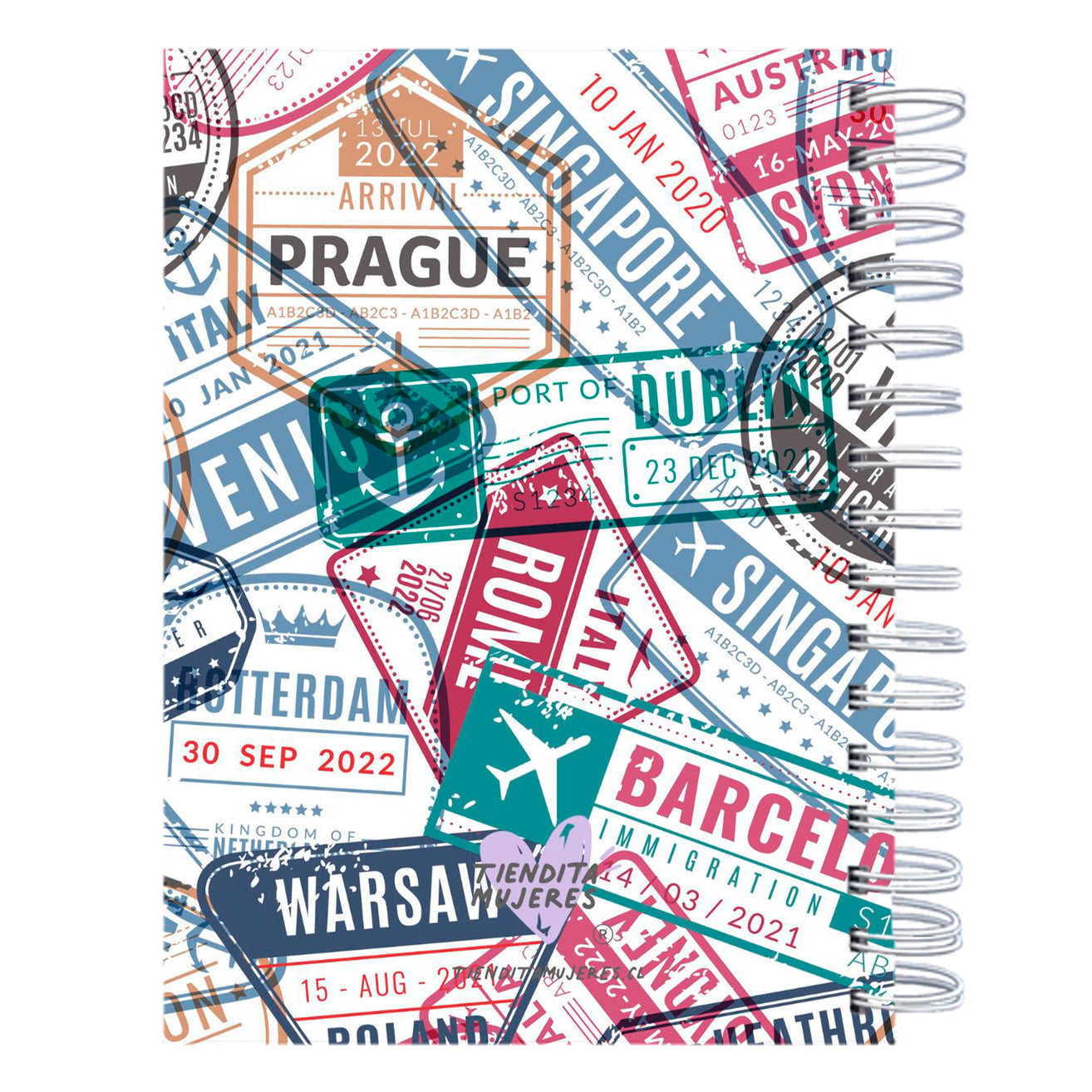 Cuaderno de mis viajes postal