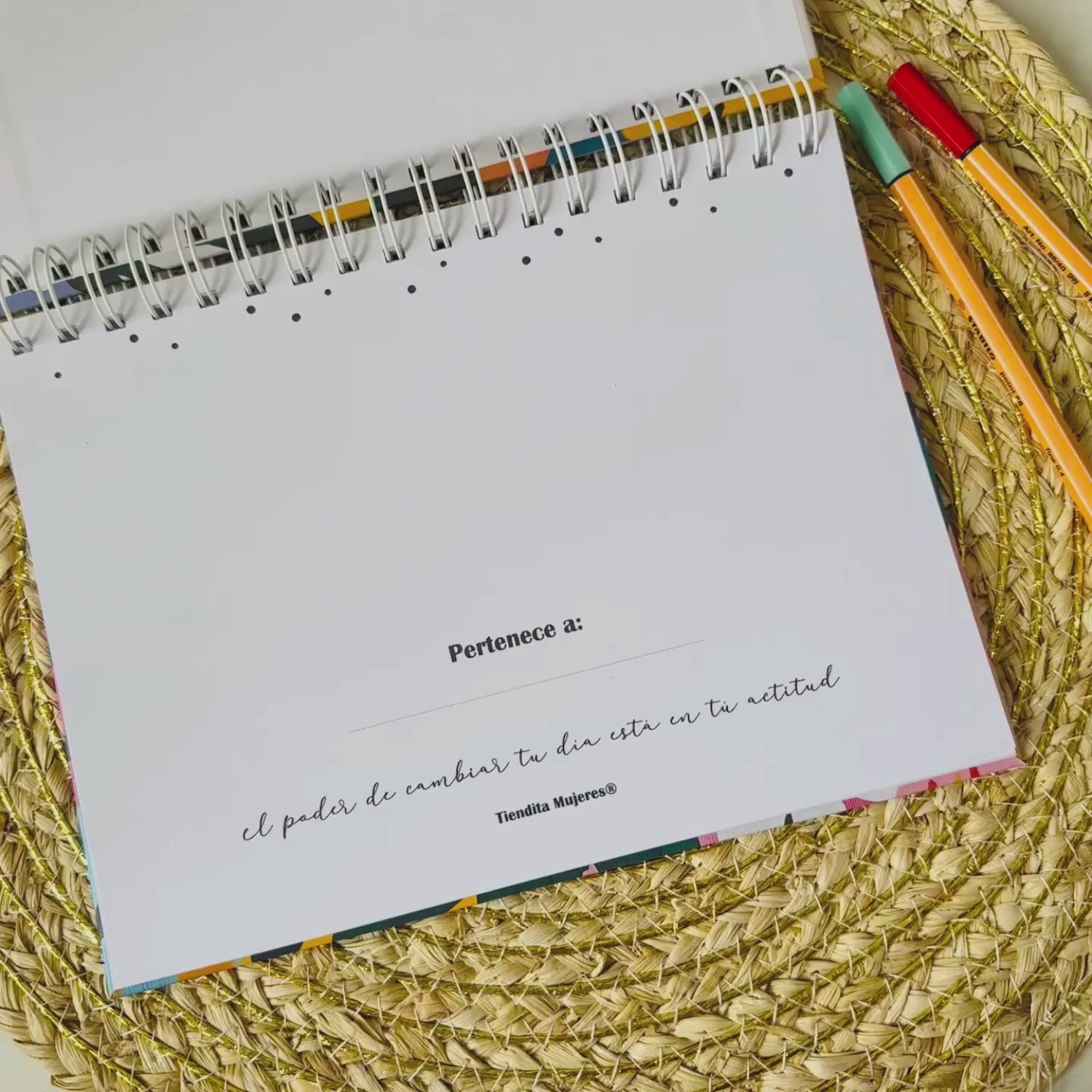 Organizador Semanal 25 x 18 cm – Edición Un día a la vez flores